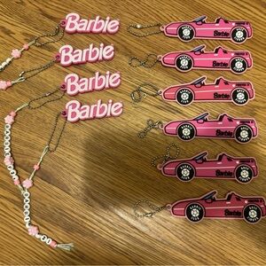 HUGE Barbie x Forever 21 Keychain Lot- Beaded and Cars! Brand new 10 pieces!